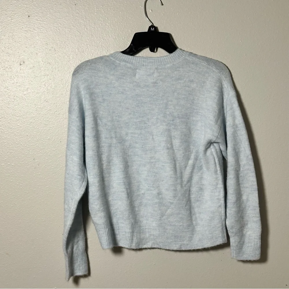 Justice Girl Kids Blue‎ Unicorn Holiday Sweater Pullover Knit size 12
